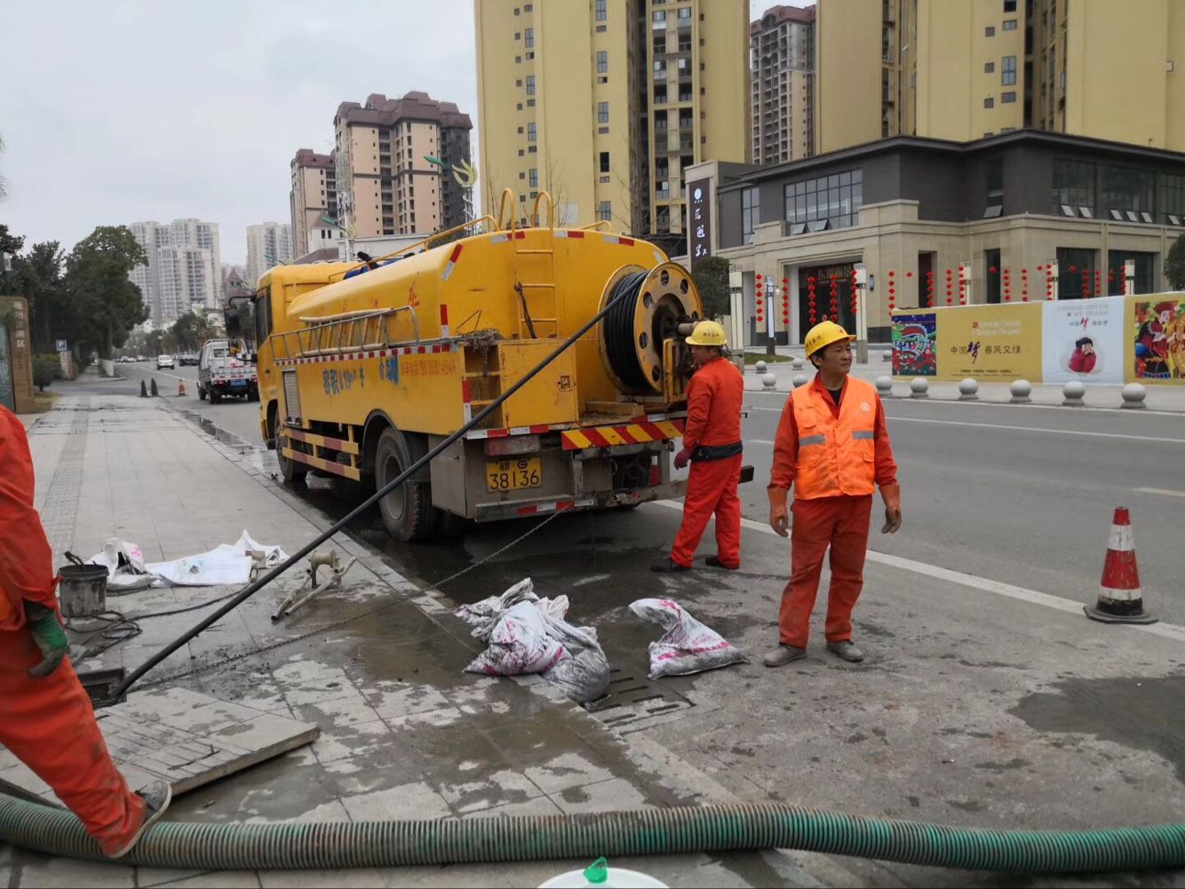 长垣排污管道清淤-管道清洗